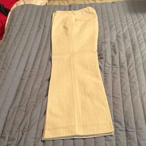 H&M Cream Flared Women's Dress Pants